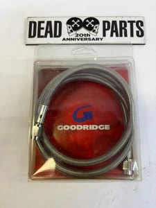 Harley Goodridge stainless w/clear 47" universal brake line hose 80347 - Picture 1 of 2