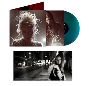 *SIGNED Miley Cyrus Something Beautiful Exclusive Vinyl Sea Blue Auto *Presale - Foto 1 di 2
