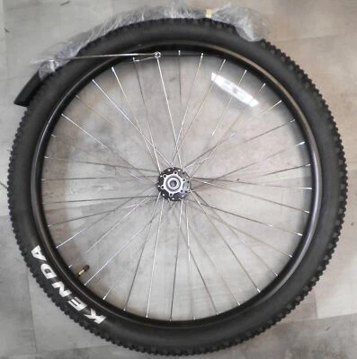 BLACK ALUMINUM FRONT 27.5" X 2.60 KENDA BOOSTER TIRE EBIKE WHEEL FWH18 - Image 1 of 4