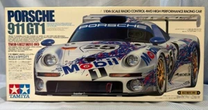 Tamiya 1/10 RC Porsche 911 Gt1 #58193 Belt Drive 4WD TA03R Radio Control - Picture 1 of 13