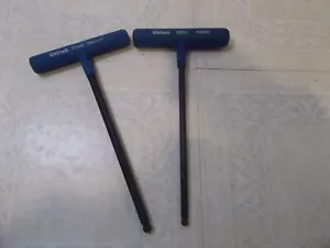 Eklind 10MM & 8MM T-Handle Ball Hex Key Allen Wrench Cushion Grip 10" long - Picture 1 of 4