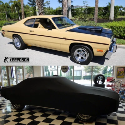 Cubierta completa de coche satinado elástica a prueba de arañazos a prueba de polvo interior para plumero Plymouth 70-76 Foto 1 de 4