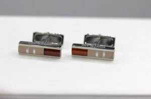 Montblanc Manschettenknöpfe /Holz- und Bernsteineinlagen /Cufflinks/ 111333/ NEU - Bild 1 von 7