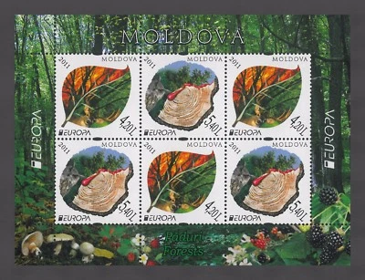 Moldova 2011 CEPT Europa "Forests" 6 MNH stamps Booklet - Image 1 of 3