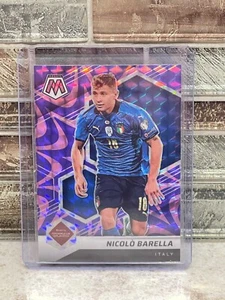 NICOLO BARELLA ~ 2021-22 Mosaic FIFA World Cup #30 Reactive Purple Prizm PWE - Picture 1 of 2