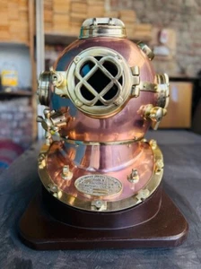 18" Diving Helmet US Navy Mark V Deep Sea Divers Antique Scuba Sea Diver Helmet - Picture 1 of 10