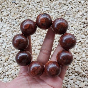 Precioso brazalete Akar Laka Jumbo 30 mm Dalbergia Parviflora 9 cuentas Kayu Menang - Imagen 1 de 5