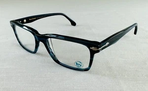 Bon Vivant Mossimo 7479 Midnight Blue Horn Rectangle Mens Eyeglasses 54-18-150 - Picture 1 of 7