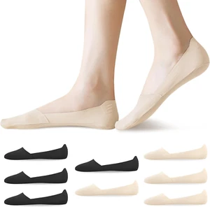 Ysense 8 Pairs Thin No Show Socks - Womens Low Cut Liner Non Slip Invisible Flat - Picture 1 of 12