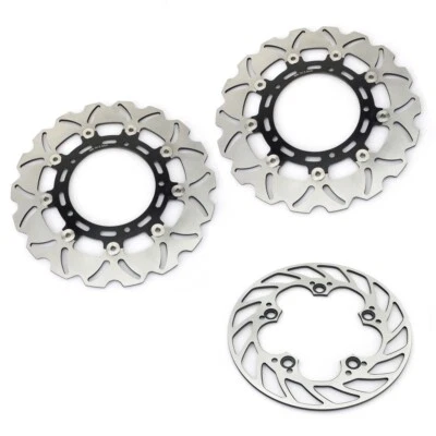 Discos rotores de freno delanteros traseros para Yamaha YZF-R6 600 2005-2016 YZF R1 2007-2014 Foto 1 de 4