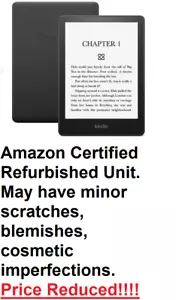 Amazon Kindle Paperwhite 2022 11th Gen 8GB WiFi Waterproof Black eBook eReader U - Picture 1 of 10