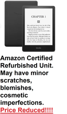 Amazon Kindle Paperwhite 2022 11th Gen 8GB WiFi Waterproof Black eBook eReader U - Image 1 of 4