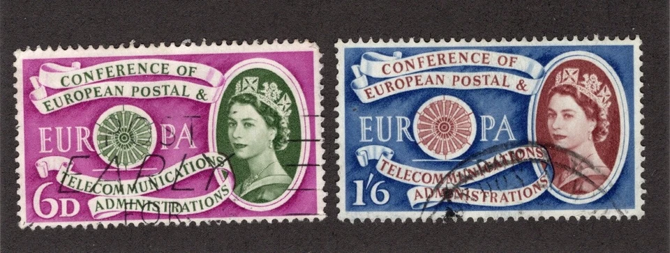 GREAT BRITAIN  #377-378  USED - Image 1 of 1