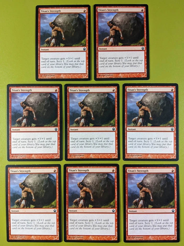 8 Titan's Strength Theros Magic the Gathering MTG 8 - Image 1 of 1
