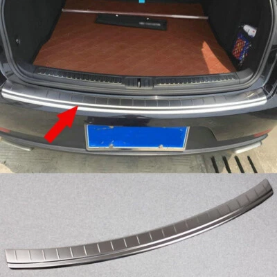 Matte Silver Rear Bumper Guard Trunk Sill Protector Fits Porsche Macan 2015-2025 Foto 1 de 4
