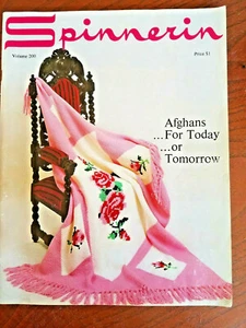 Spinnerin 200 AFGHANS for Today Tomorrow 62pg pattern booklet 1970 24 designs - Picture 1 of 11