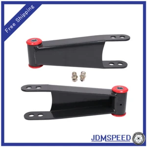 Rear Drop Shackles 3" For 2001-2010 Chevy Silverado GMC Sierra 3500HD 1500HD 2WD - Picture 1 of 12