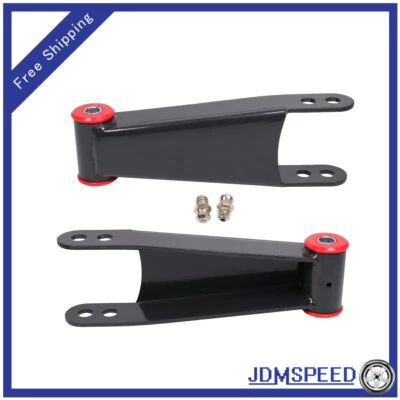 Rear Drop Shackles 3" For 2001-2010 Chevy Silverado GMC Sierra 3500HD 1500HD 2WD - Image 1 of 4