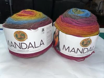 2-Lion Brand Mandala Yarn Color: “Chimera”  Lot Of 2, Lot #615918 NEW - Image 1 of 3