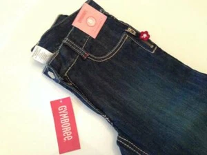 Gymboree Holiday Panda 4 Pocket Cuffed Dk Denim Jeans Sz 8 Slim NWT - Picture 1 of 1
