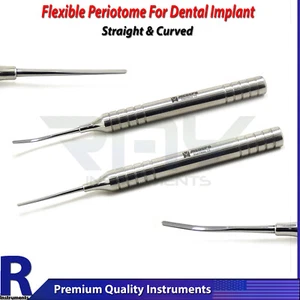 Instrumentos periodontales de tornillo recto y curvo de extracción de periotomo flexible dental - Imagen 1 de 3