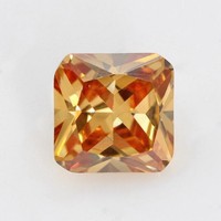 Champagne Sapphire 6x8MM 2.50Ct Emerald Cut AAAAA VVS Loose Gemstone