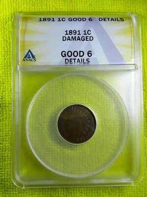 1891 Indian Head Cent  - Image 1 of 4
