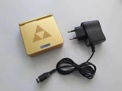GameBoy Advance SP Konsole Zelda Edition AGS 001 Neues Gehäuse & Displayscheibe - Bild 1 von 4