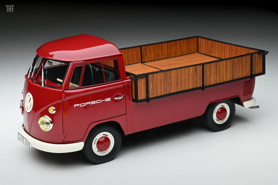 1/18 Premium Classixxs Volkswagen VW T1 TRANSPORTER Porsche Team pick-up-30075 - Image 1 of 4