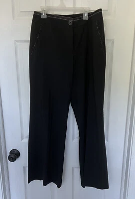 Новый Lilly Pulitzer 6 черный женщин платье брюки широкие ноги, легкий вес шерсти - Изображение 1 из 4