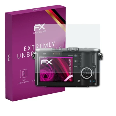 atFoliX Glass Protective Film for Samsung NX100 Glass Protector 9H Hybrid-Glass - Image 1 of 4