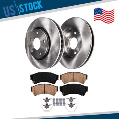 Pastilhas de freio de cerâmica rotores de disco dianteiro Zephyr Milan 2006 - 2012 Fusion 6 MKZ - Imagem 1 de 4