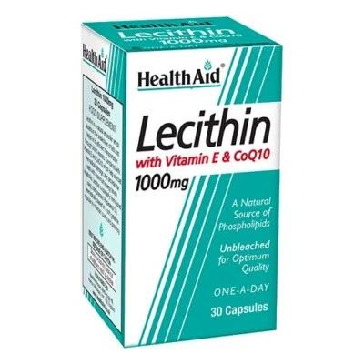 HealthAid Lecithin 1000mg + natürliches Vitamin E 45iu + Hahn 10 10mg Kapseln 3