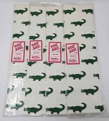 Bolsas de regalo de vino de cocodrilo Jillson & Roberts vintage nuevas de stock - ¡¡Envío gratuito!!! Foto 1 de 4