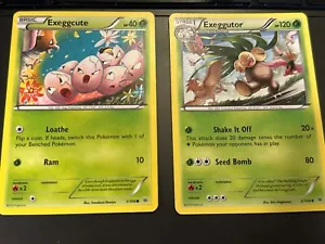 Exeggcute & Exeggutor 1/108 & 2/108 Roaring Skies Set – Connected Artwork Story! - Picture 1 of 5