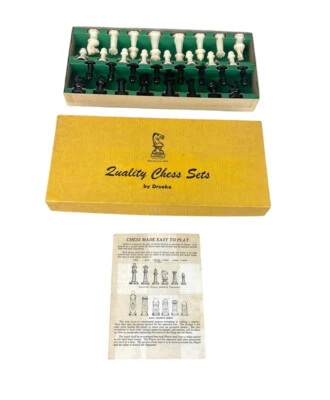 Juegos de ajedrez vintage de calidad DRUEKE de Drueke No. 22 Caja Original COMPLETA Foto 1 de 4