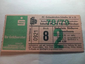 Ticket Fußball Bundesliga 1978/79 FC Schalke 04 - FC Bayern München - Bild 1 von 1