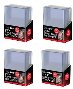(40 Count) Ultra Pro Super Thick 120pt Toploader Card Holders Great For Relics - Picture 1 of 1