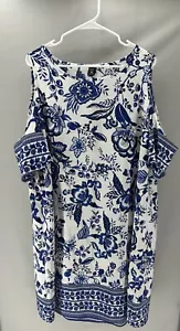 floral cold shoulder dress sale discount viral trending ootd gift beach -a16k - Picture 1 of 6