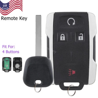 Mando a distancia para GMC Sierra 1500 2500HD 2014 2015 2016 2017 2018 + llave de encendido Foto 1 de 4