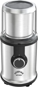 Coffee Grinder Stainless Steel Beans Dry Herbs Spice Safety Lock 90 g Capacity - Picture 1 of 7