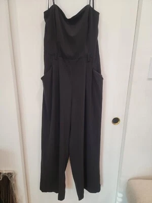 Macacão preto sem alças Bisou Bisou novo com etiquetas com desossação plus size 14 - Imagem 1 de 4