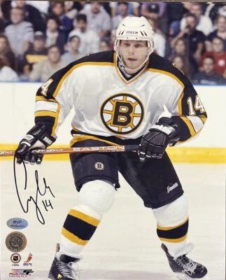 Auténtico Stevie Y firmado por Boston Bruins Sergei Samsonov 8x10  Foto 1 de 2