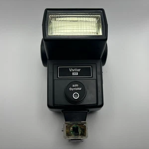 Vivitar SB-4 283 Black Auto Thyristor Shoe Mount Flexible Arm Camera Flash -D21 - Picture 1 of 3