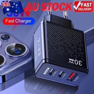 Multi Ports Wall Mobile Phone Charger Adapter US EU for Xiaomi Samsung iPhone 14 - Photo 1 sur 15