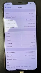 Apple iPhone XS Max - 64GB - Gold (Unlocked) A2101 (GSM) - FAULTY - Afbeelding 1 van 12