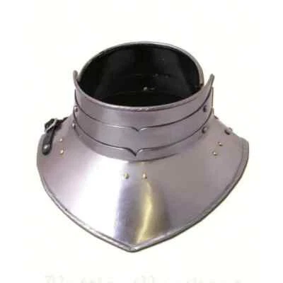 The set of basic combat pauldrons and simple gorget medieval armor - Image 1 of 4