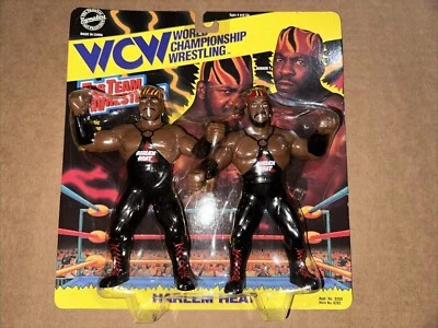 WCW Tag Team Wrestlers Booker T Stevie Ray Harlem Heat 1994 Nuevo en Paquete Foto 1 de 2
