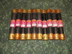 (10) FRS-R-1 Fuses Fusetron Dual Element Time Delay Tested Good (40206-G6B) - Picture 1 of 1