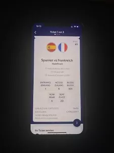 Halbfinal Tickets München Spanien Frankreich Kategorie 1 zu Originalpreis - Bild 1 von 3